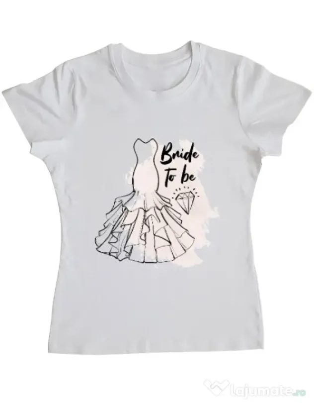 Tricou Mireasa ADLER Bride to be Alb