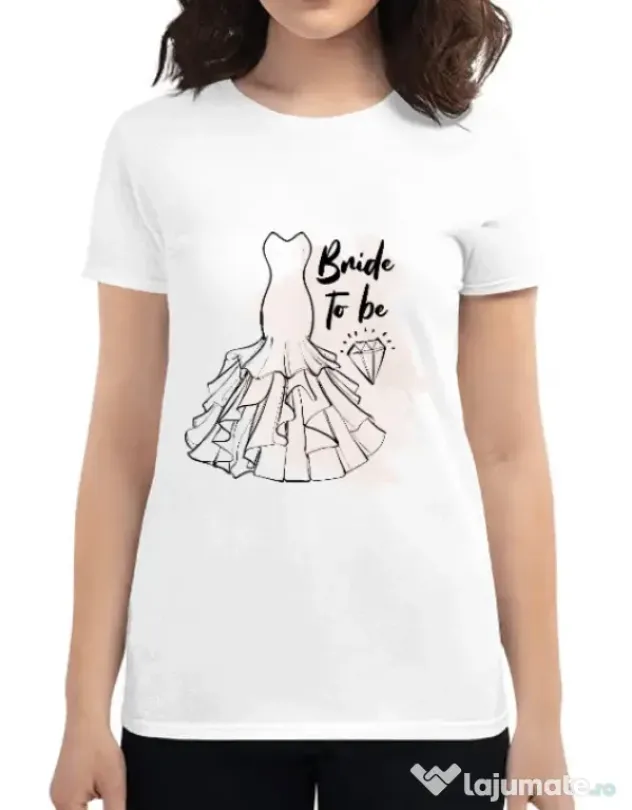 Tricou Mireasa ADLER Bride to be Alb