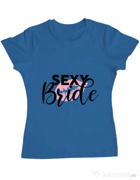 Tricou Mireasa ADLER Sexy bride Albastru azuriu