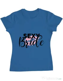 Tricou Mireasa ADLER Sexy bride Albastru azuriu