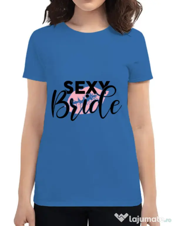 Tricou Mireasa ADLER Sexy bride Albastru azuriu