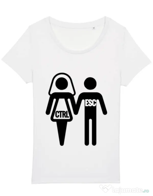 Tricou Mireasa STANLEY STELLA Control escape Alb