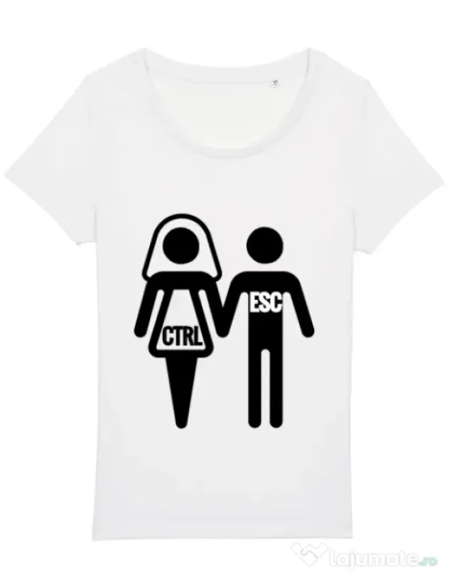 Tricou Mireasa STANLEY STELLA Control escape Alb
