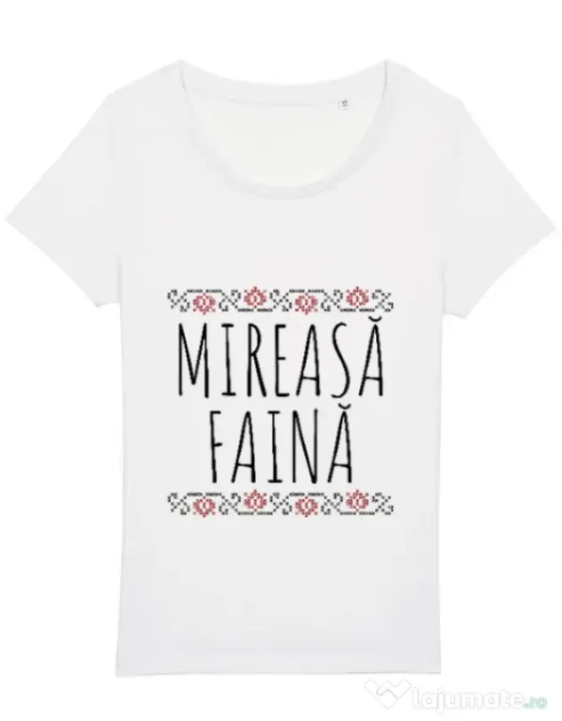 Tricou Mireasa STANLEY STELLA Mireasa faina Alb