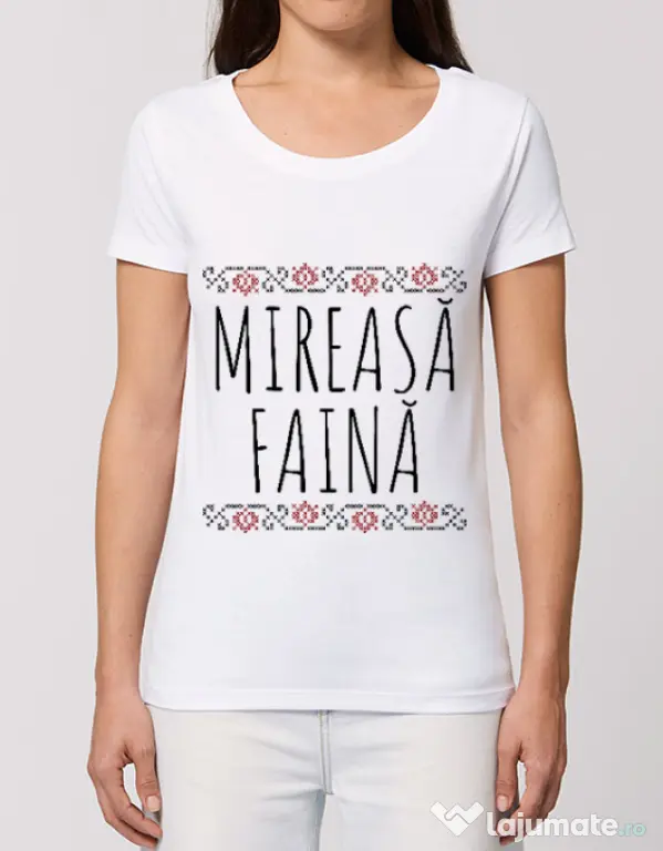 Tricou Mireasa STANLEY STELLA Mireasa faina Alb