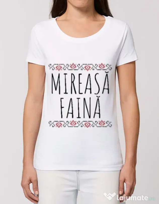 Tricou Mireasa STANLEY STELLA Mireasa faina Alb