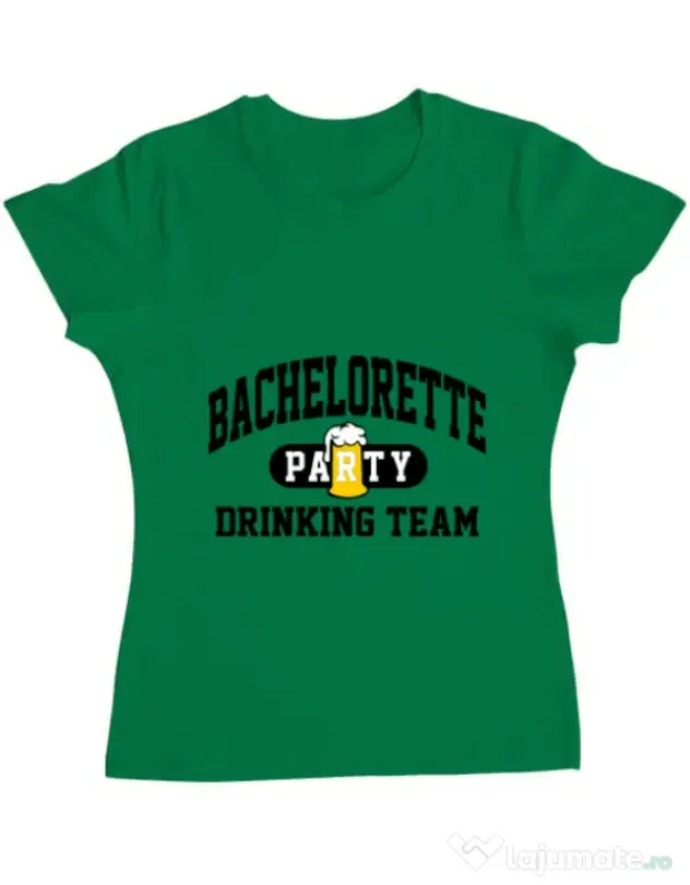 Tricou Petrecerea burlacitelor ADLER Bachelorette party Verde mediu