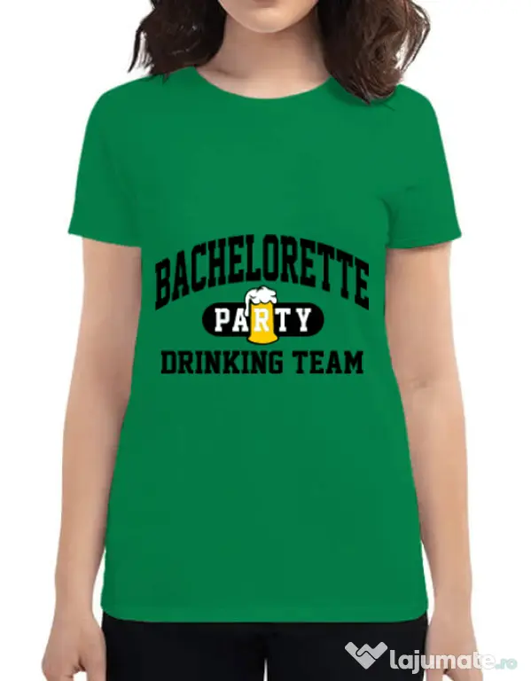 Tricou Petrecerea burlacitelor ADLER Bachelorette party Verde mediu