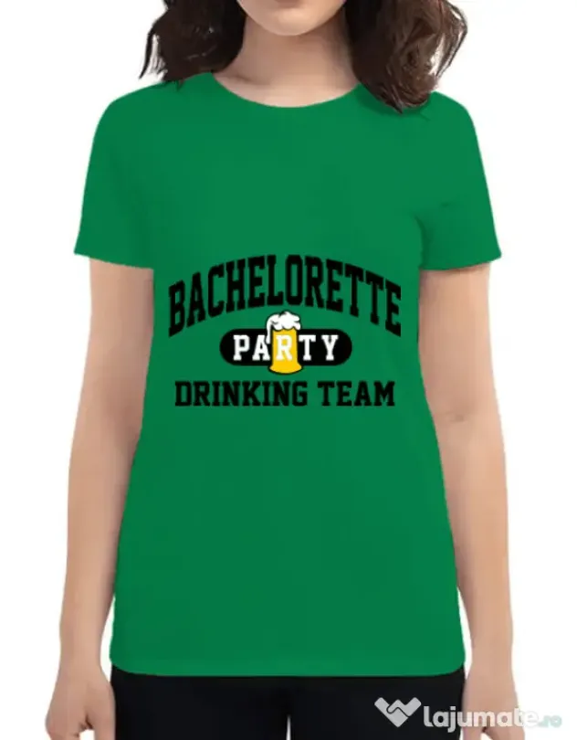 Tricou Petrecerea burlacitelor ADLER Bachelorette party Verde mediu