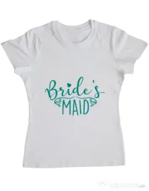 Tricou Petrecerea burlacitelor ADLER Brides maid Alb