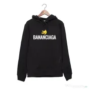 Hanorac personalizat negru unisex Bananciaga 