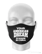 Masca personalizata reutilizabila American dream Negru