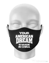 Masca personalizata reutilizabila American dream Negru