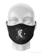 Masca personalizata reutilizabila Astronaut Bmx Negru