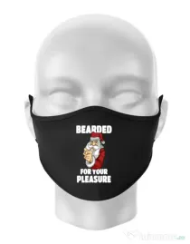 Masca personalizata reutilizabila Bearded for your pleasure Negru