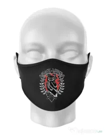 Masca personalizata reutilizabila Black wings Negru