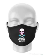 Masca personalizata reutilizabila Cereal killer Negru