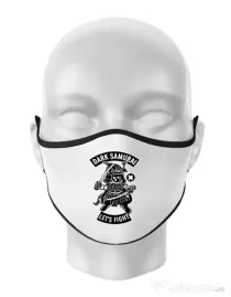 Masca personalizata reutilizabila Dark samurai Alb