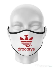 Masca personalizata reutilizabila Dracarys Alb