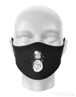 Masca personalizata reutilizabila Flames Negru