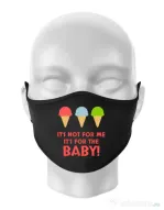Masca personalizata reutilizabila For the baby Negru