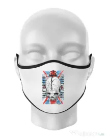 Masca personalizata reutilizabila Great Britain Post Alb