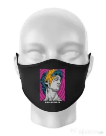 Masca personalizata reutilizabila Hallucinate Negru