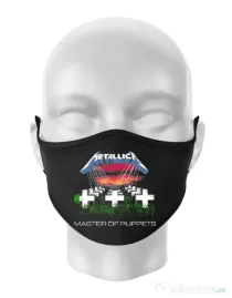 Masca personalizata reutilizabila Master of puppets Negru