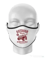 Masca personalizata reutilizabila Outdoor Adventure Alb