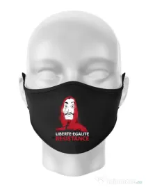 Masca personalizata reutilizabila Symbol of resistance Negru