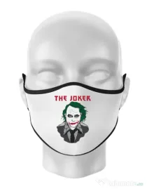 Masca personalizata reutilizabila The joker Alb