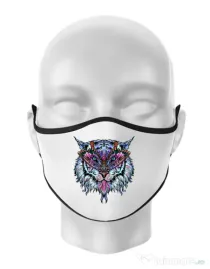 Masca personalizata reutilizabila Tiger buterfly Alb