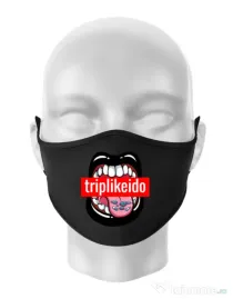 Masca personalizata reutilizabila Trip like I do Negru