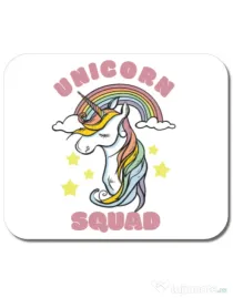 Mousepad personalizat Unicorn squad Alb