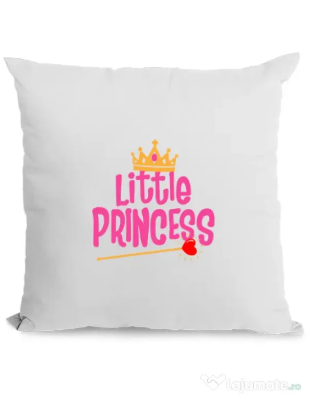 Perna personalizata Little Princess Alb