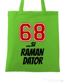 Sacosa din panza 68 si raman dator Verde mar