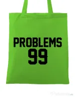 Sacosa din panza 99 Problems Verde mar
