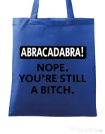 Sacosa din panza Abracadabra Albastru regal