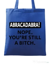Sacosa din panza Abracadabra Albastru regal