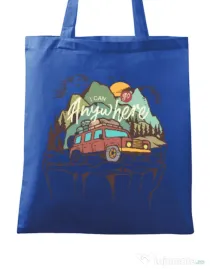 Sacosa din panza Adventure Albastru regal