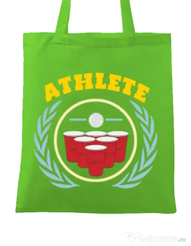 Sacosa din panza Athlete Verde mar