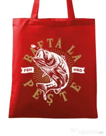 Sacosa din panza Bafta la peste Rosu