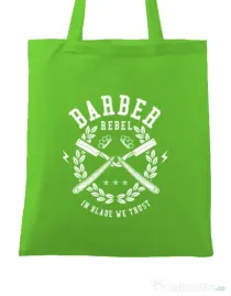 Sacosa din panza Barber Rebel Verde mar