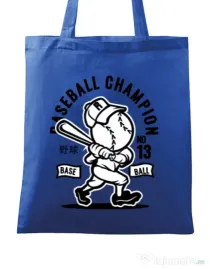 Sacosa din panza Baseball Champion Albastru regal