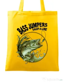 Sacosa din panza Bass jumpers drop a line Galben