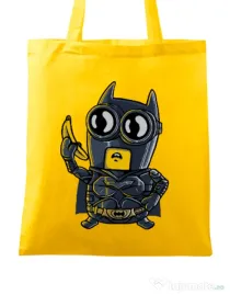Sacosa din panza Bat minion Galben