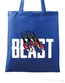 Sacosa din panza Beast Albastru regal