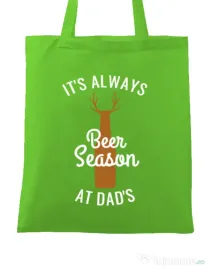 Sacosa din panza Beer season Verde mar