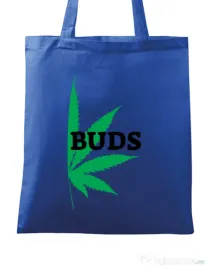 Sacosa din panza Best buds 2 Albastru regal