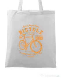 Sacosa din panza Bicycle Alb